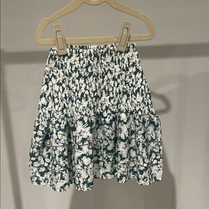 Floral Green Skirt
